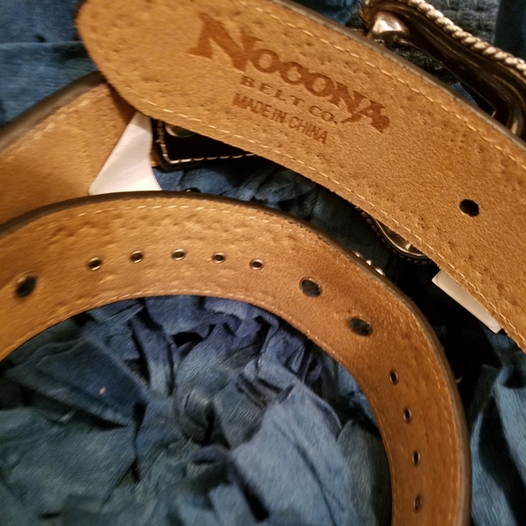 Brand new Nocona zebra print embellished womens belt - Picture 5 of 5